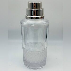 Vintage Tiffany&Co. Glass Cocktail Shaker Blue White Glasses .925 sterling silve